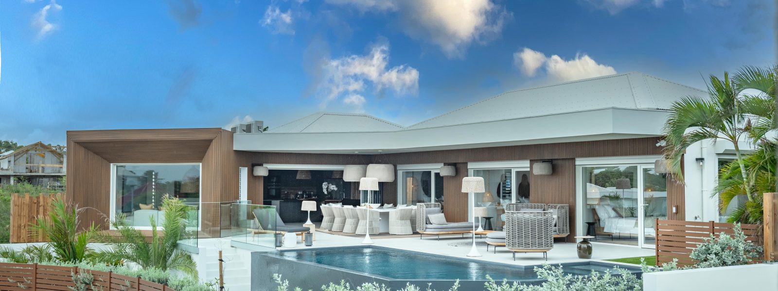 Magnifique Villa contemporaine, Vue mer, Accès plage  – Saint-François